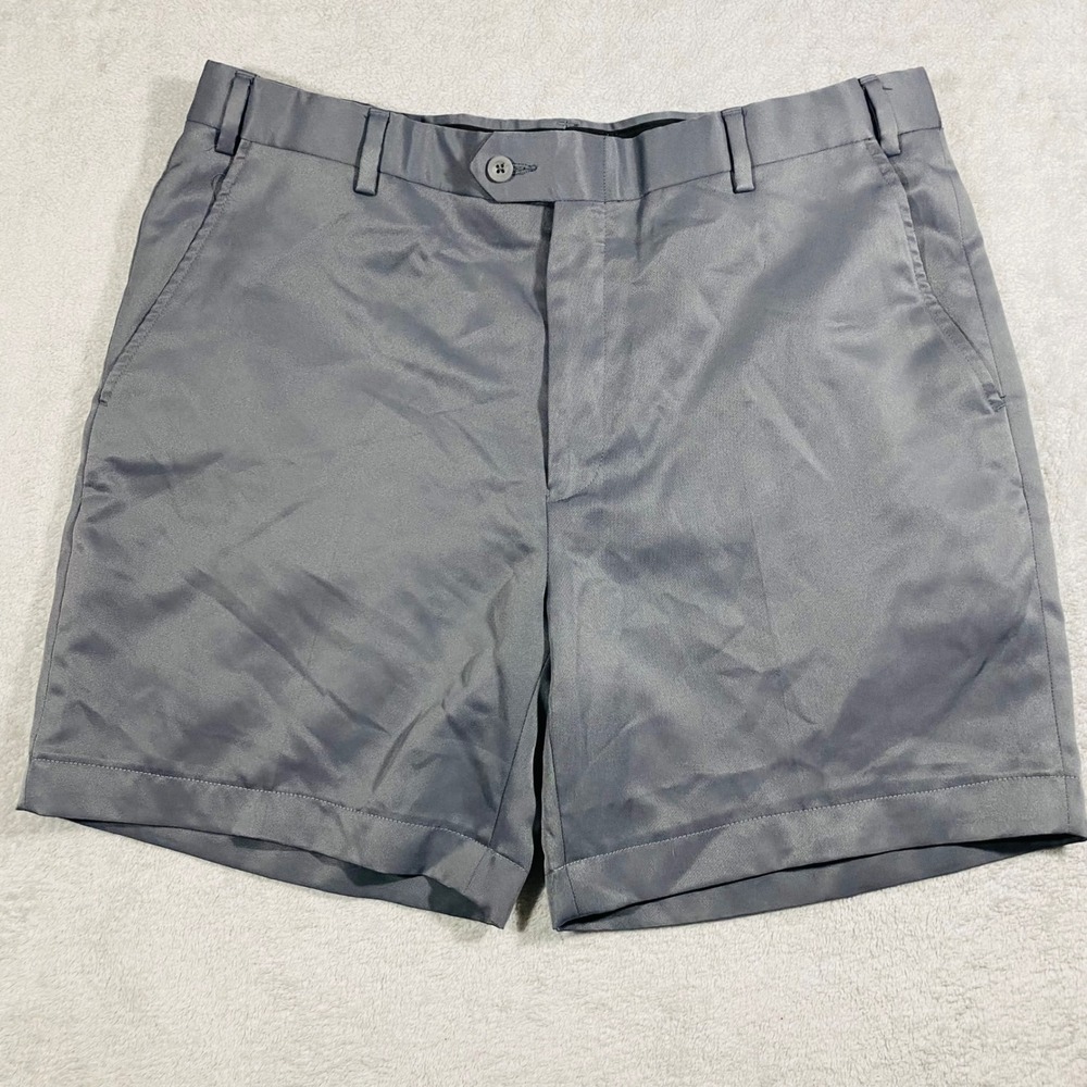 Jos. A. Bank Leadbetter Golf Shorts Mens 36 Gray Tailored Fit Performance Golf